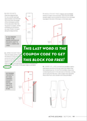 Compression fitting bottom block for "Sew Your Own Activewear"